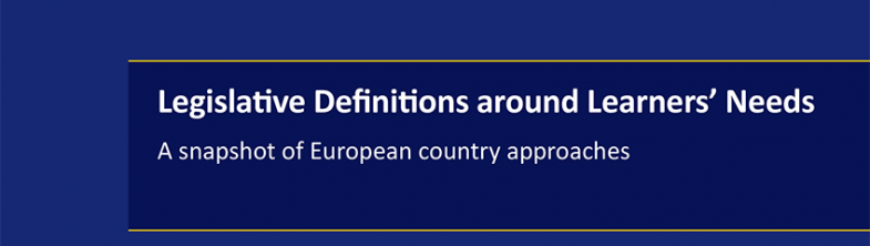 Front cover of the Legislative Definitions around Learners’ Needs report
